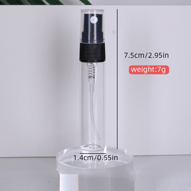 Special sale 50/piece 5ml transparent high quality glass perfume bottle spray bottle mini portable travel sub-bottle