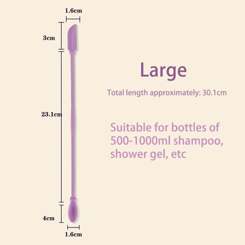 1/3Pcs Silicone Empty Bottle Scraper With Black Scraper, Foundation Scraper, Tiny Lotion Jar Scraper to Get Last of Makup