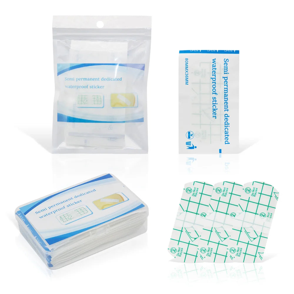 Eyebrow Tattoo Protection Pastes Waterproof Tape Eyebrow Lips Tattoo Aftercare Paste Microblading Make Up Tattoo Supplies