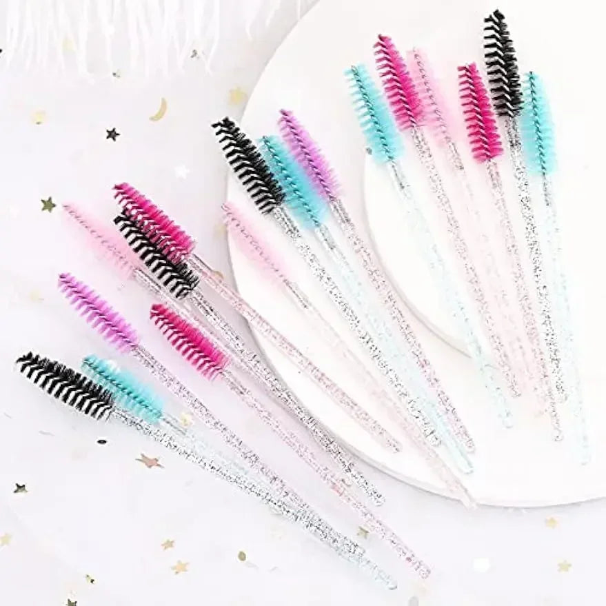 Wholesale 100/500/1000pcs Eye  Beauty Tools Disposable Mascara Wands Eyelash Brush Lash Extension Colorful  Spoolies for Eyebrow