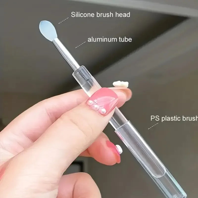 1/3/5PCS Portable Silicone Lip Brush With Cover Soft Multifunctional Lip Balm Applicator Lipstick Lipgloss Makeup Brushes