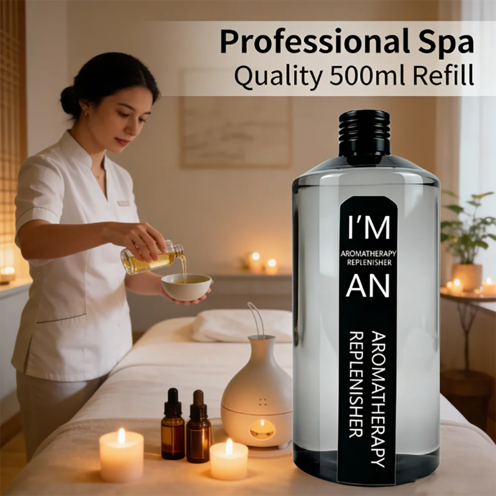 500ML Flameless Aromatherapy Hotel Hilton Lasting Aromatherapy Supplement Essential Oil for Air Home humidifier Aroma MachineNew
