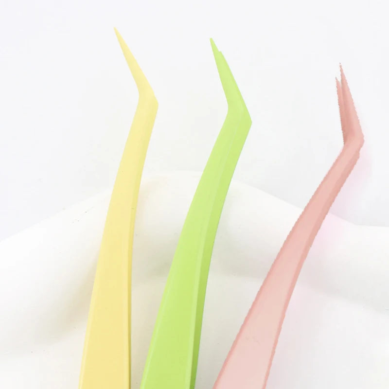 Anti-Stick Applicator No Glue Eyelashes Non Stick Coated Stainless Steel Tweezer Glue-free Eyelashes Beginner-Friendly tools
