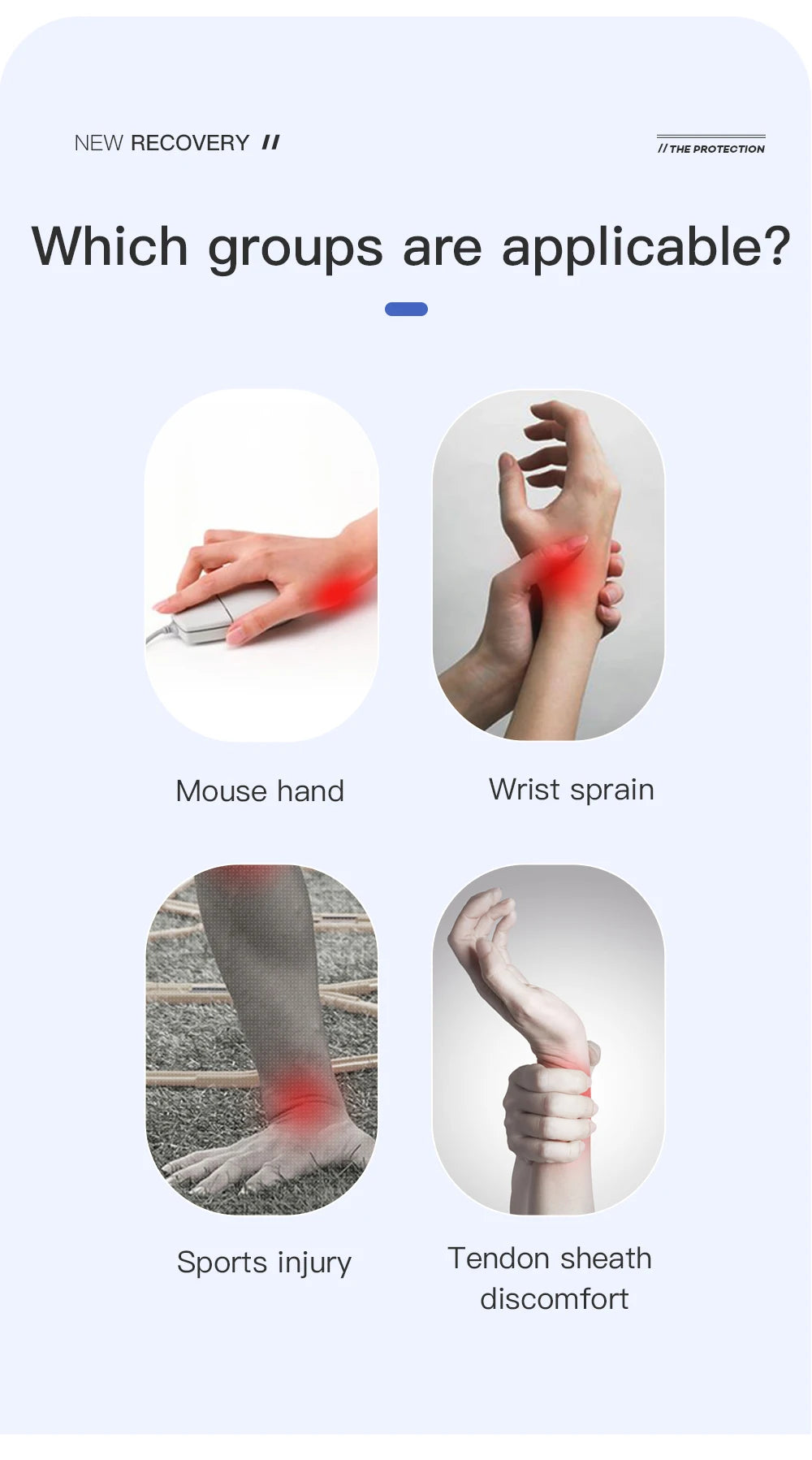 1PC Flexible Splint Wrist Thumb Support Brace for Tendonitis Arthritis Breathable Thumb Protector Guard Fits Right and Left Hand