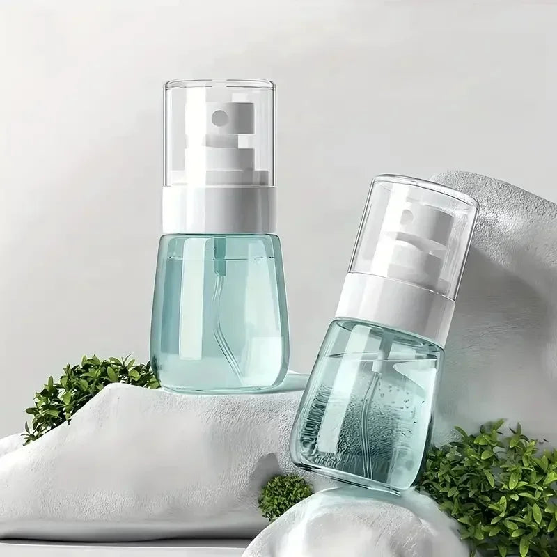 2/4PCS Refillable Spray Bottles 30/60/80ml Alcohol Atomizer Mini Fine Mist Liquid Containers Skin Care Makeup Travel Accessorie
