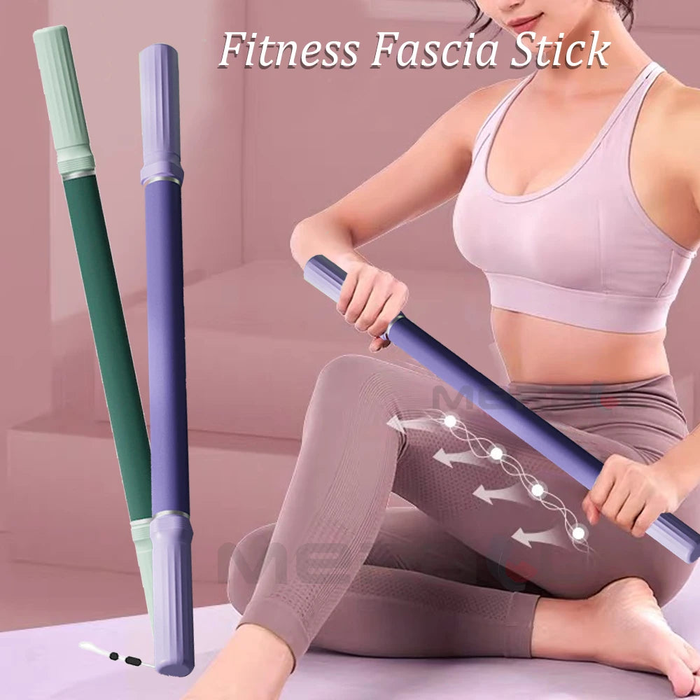 요가 근막 스틱 Yoga Fascia Stick 57cm Extended Muscle Relaxation Massage Roller Yoga Massage Stick for Leg Stretching and Release Fitn