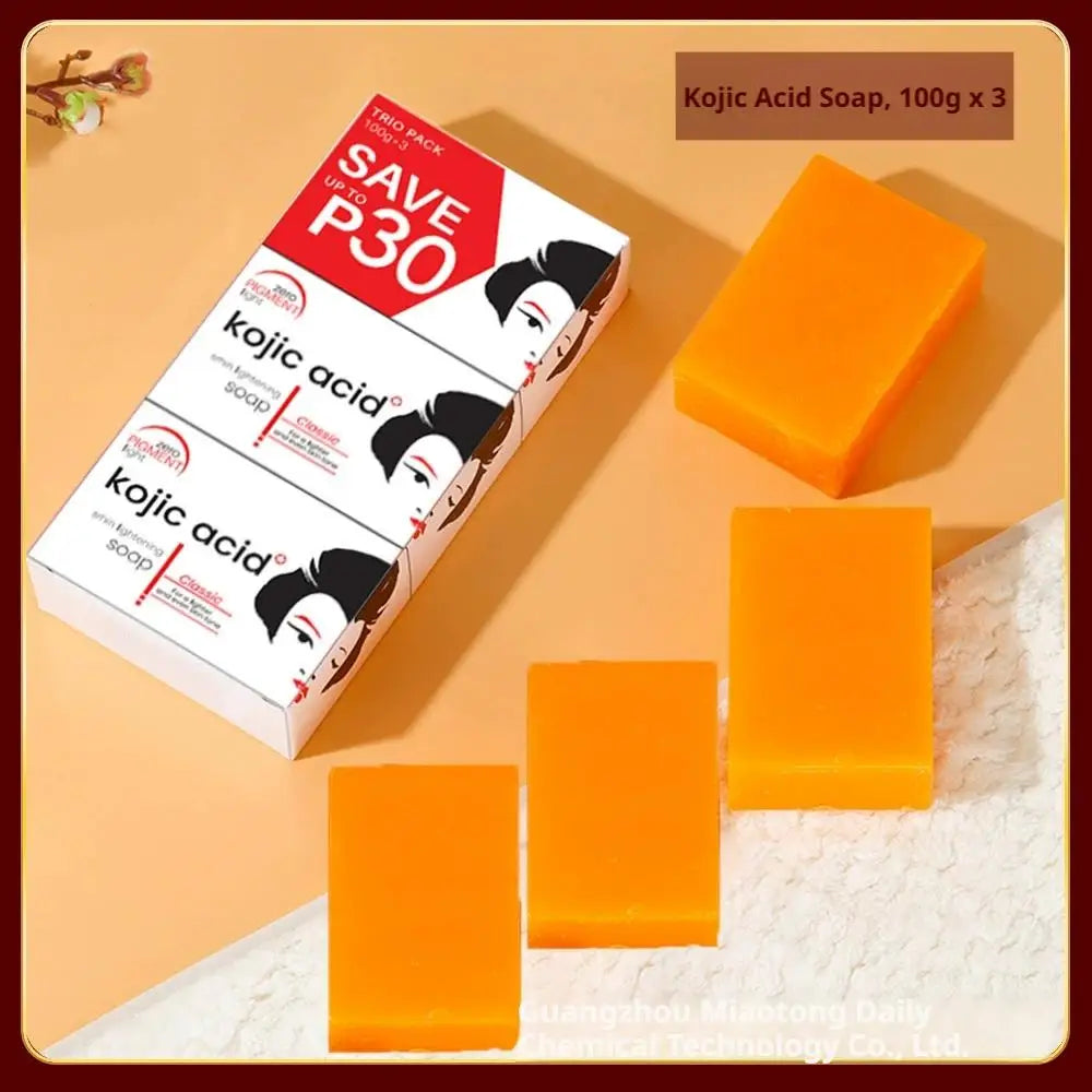 Kojic Acid Soap Deep Cleansing Brightening Soap for Even Skin Tone Radiance Smooth Hydrating Gentle Cleanser for Daily Skin Care
