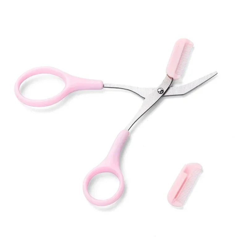 1/3PCS Eyebrow Trimmer Makeup Tools Stainless Steel Eyebrow Scissors with Comb Hair Removal  Eyebrows Shaping Makeup Tools