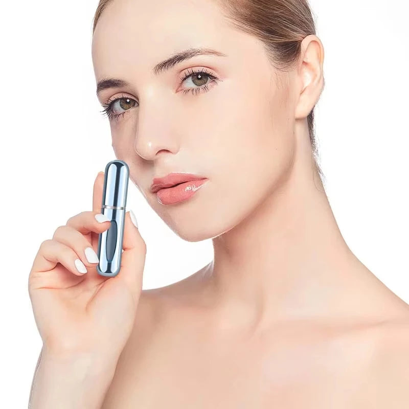 5ml Portable Refillable Spray Bottle Plastic liner Perfume Atomizer Mini Sample Bottle For Cosmetics Travel Empty Container