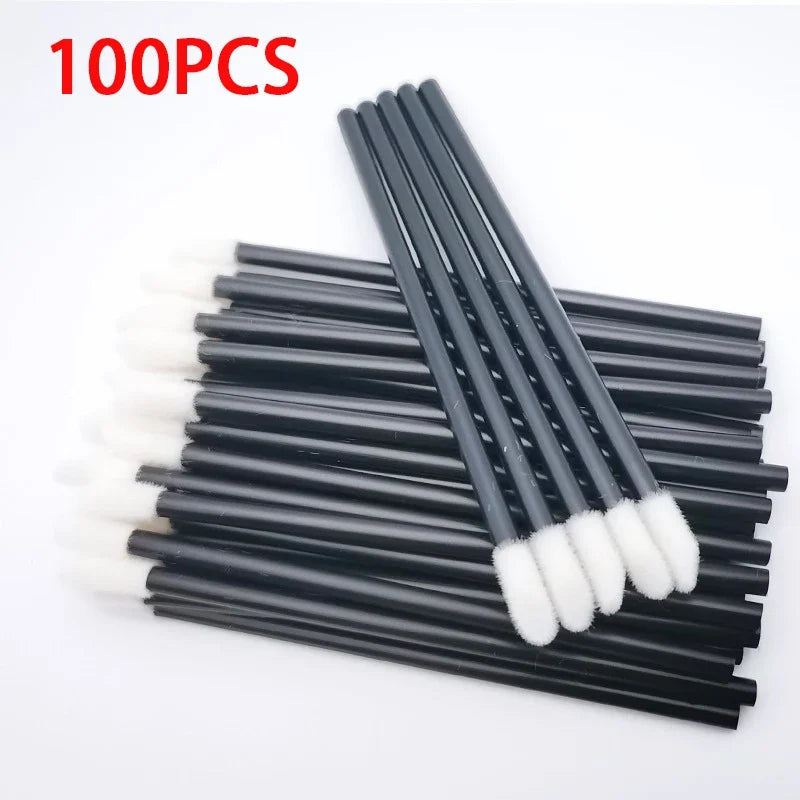 100Pcs Lip Brush Eyelash Extension Brush Makeup Brushes For Lash Extension Mascara Applicator Lipstick Wands Cosmetic Tools