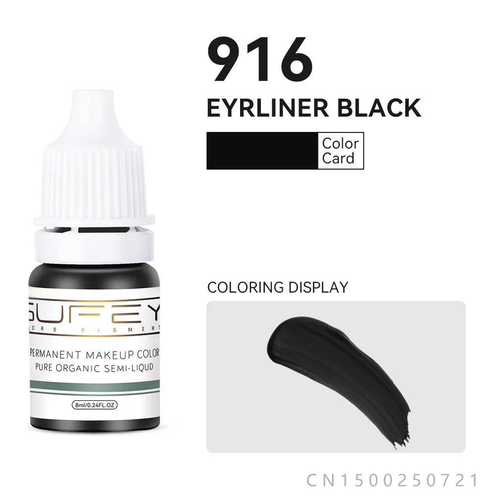 33 Colors Permanent Makeup Pigment Lip Tattoo Inks Vegan Eyebrows Microblading Pigments 8ml Body Art Ink for PMU Artists