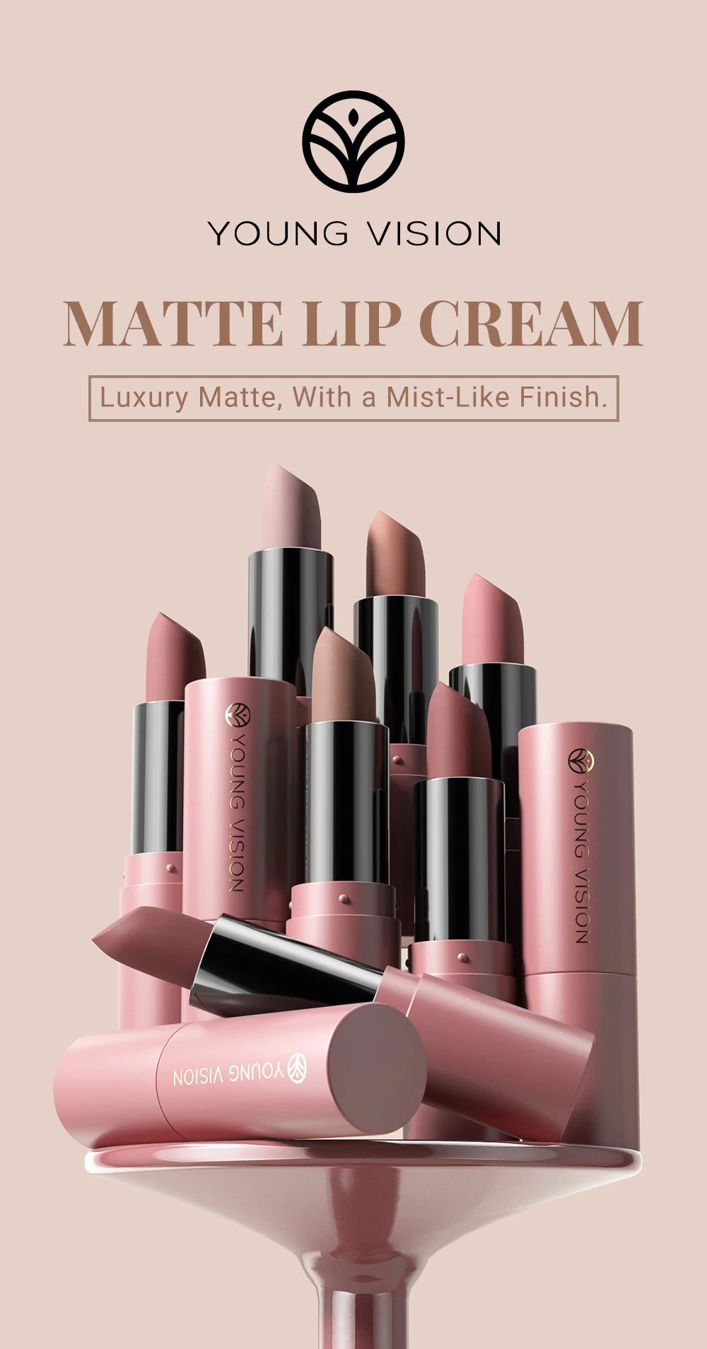 12-Color Matte Lipstick , Non-Fading, Non-Stick Cup Long-Lasting Velvet Finish, Smooth Matte Lip Color Waterproof Smudge-proof