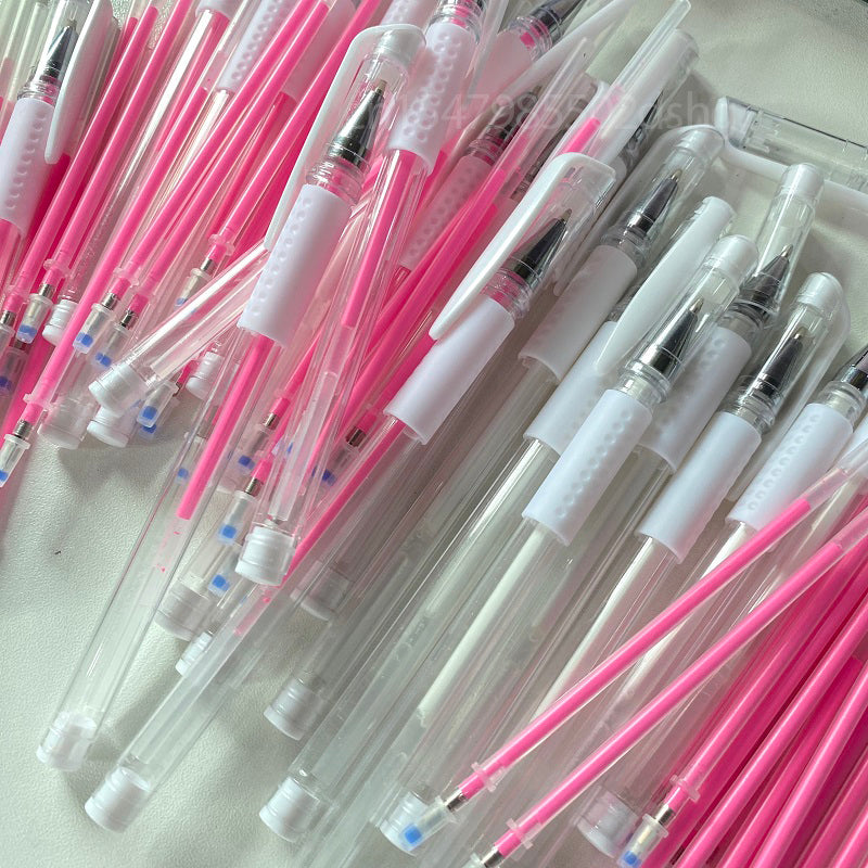 10pcs Pink White Brow Pen Skin Pen Waterproof Eyebrow Lip Tatoo Gel Marker Pen for Microblading Eyebrow Lip Scribe PMU Tool