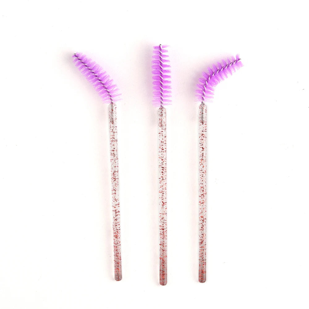100Pcs Disposable Eyelash Brushes Spoolie Mascara Wands For Eyelash Extension Household Salon Cosmetic Supply
