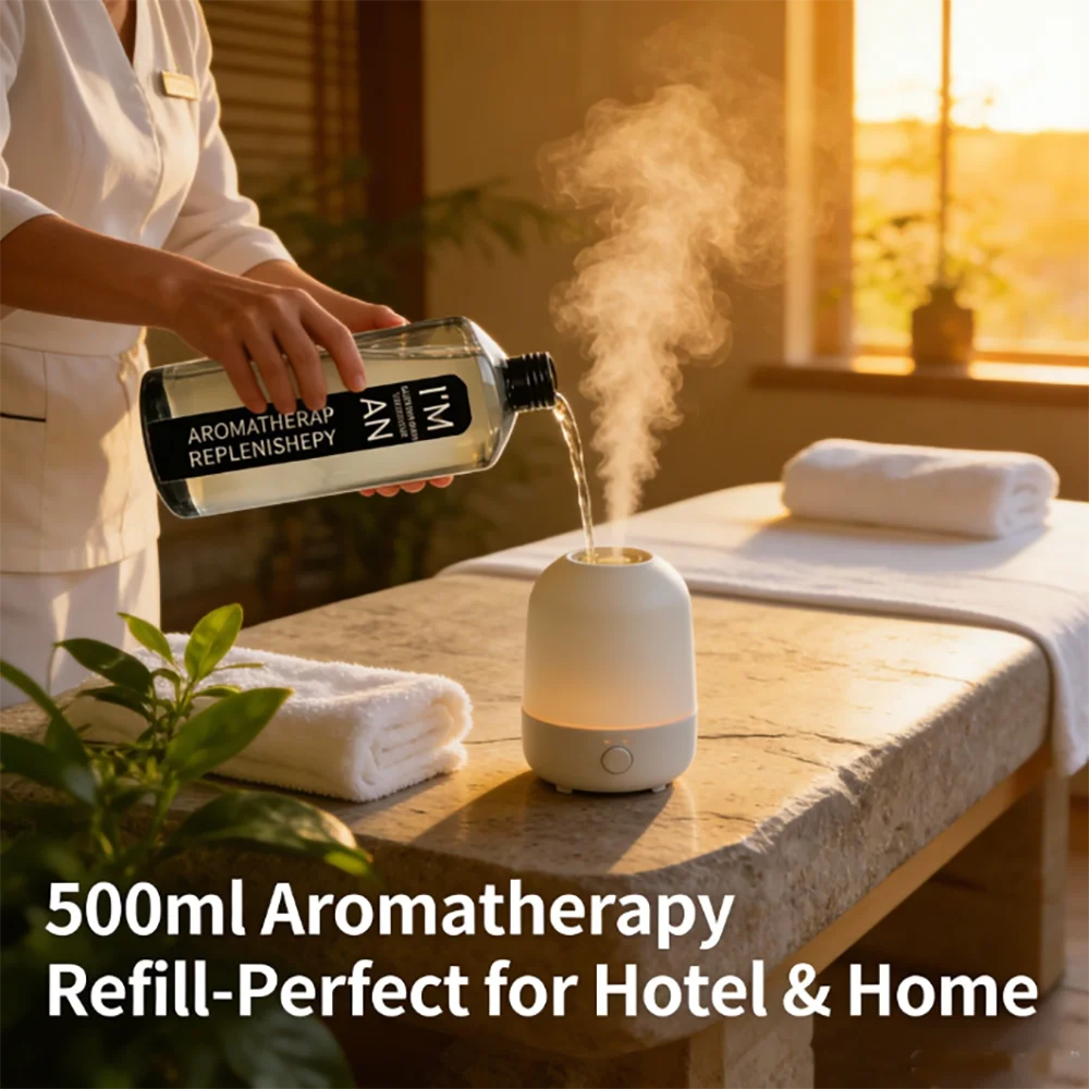 500ML Marriott Hilton Ritz Carlton Fragranc Oil Fireless Aromatherap Replenisher Fluid for Home Hotel Diffuser Essential Oil New