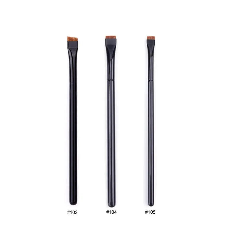 Karsyngirl 1/2/3Pcs Professional Eye Makeup Brush Flat Eyeliner Brush Eyebrow Application Lip Makeup Brush Eye Patch Makeup Tool