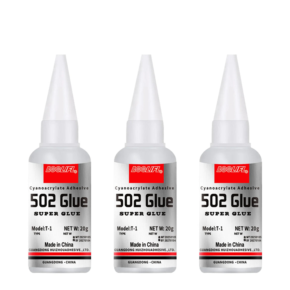 502 Super Strong Quick-Drying Adhesive, Professionally Used for Daily Repair of Toy Plastics, Is White, Transparent and Odorless