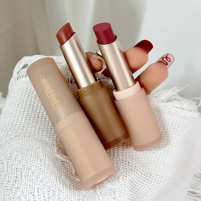 6-color Matte Velvet Lipstick Silky Texture Without Drying Easy To Apply Long-lasting Non-stick Velvet Mist Lipstick