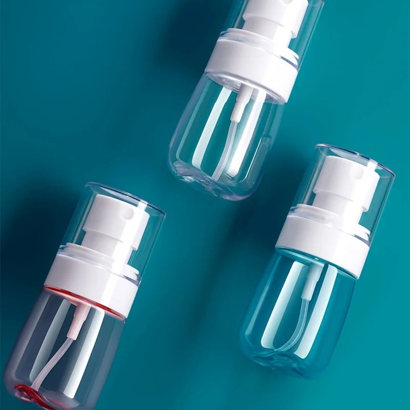 2/4PCS Refillable Spray Bottles 30/60/80ml Alcohol Atomizer Mini Fine Mist Liquid Containers Skin Care Makeup Travel Accessorie