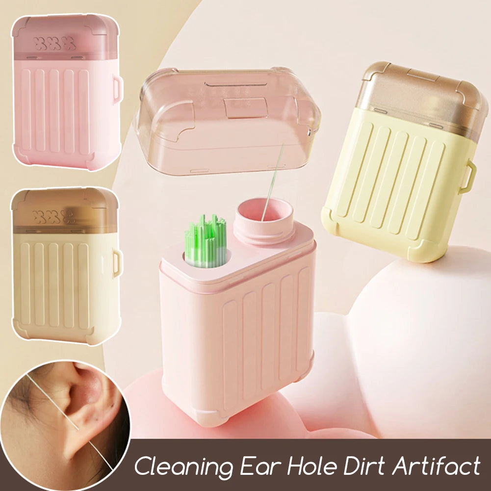 180/240PC Ear Piercing Cleaning Effective Ear Hole Cleaner Tool Disposable Earrings Hole Clean Paper Line for Removing Dirt Odor