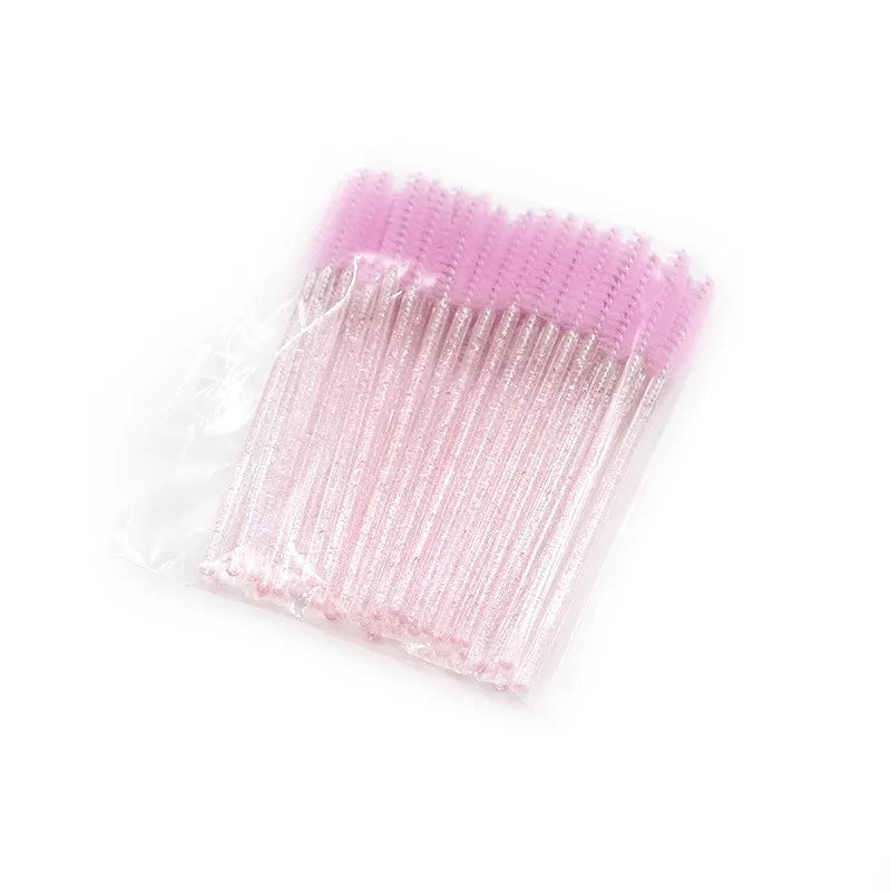Wholesale 100/500/1000pcs Eye  Beauty Tools Disposable Mascara Wands Eyelash Brush Lash Extension Colorful  Spoolies for Eyebrow