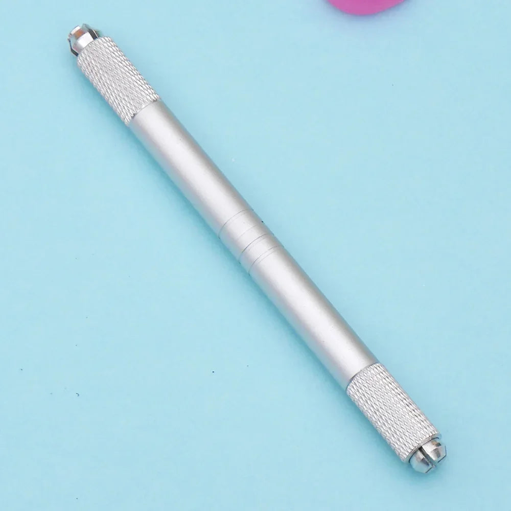 1PC Microblading Double Head Manual Pen Tattoo Machine Needle Blade Permanent Makeup Embroidered Eyebrow Lips Tebori Munsu