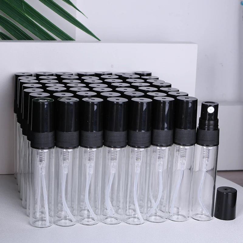 Special sale 50/piece 5ml transparent high quality glass perfume bottle spray bottle mini portable travel sub-bottle