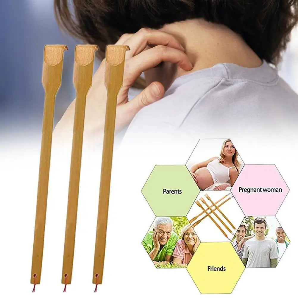1/2/3pcs Bamboo Back Scratcher Anti-Itch Massager for Elderly Health Care Body Scraper Comfortable Scratch Tool for Seniors