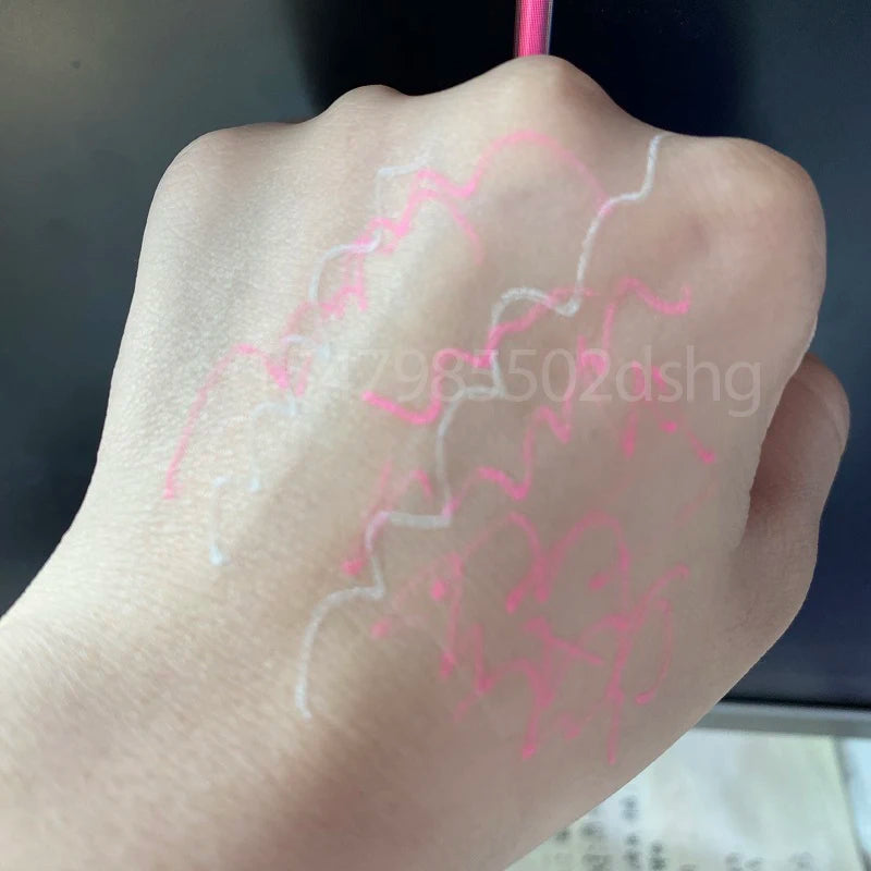 10pcs Pink White Brow Pen Skin Pen Waterproof Eyebrow Lip Tatoo Gel Marker Pen for Microblading Eyebrow Lip Scribe PMU Tool