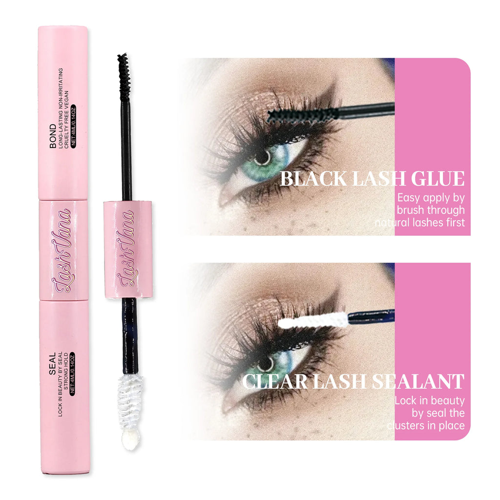 DIY Lash Extension Kit Lash Bond and Seal Remover Tweezers Makeup Set Individual Lashes Clusters  Eyelashes Tools