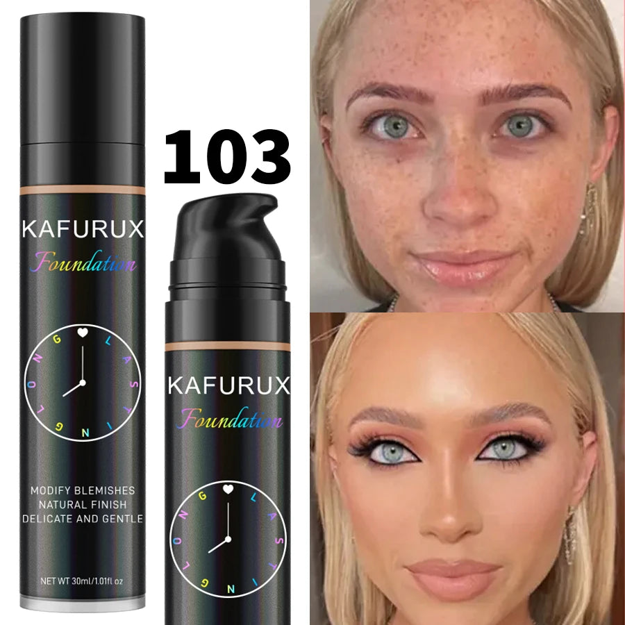 8-Color Liquid Foundation Makeup Set Waterproof Sweat-Resistant Concealer Professional Korean Style Face Base for Flawless Look