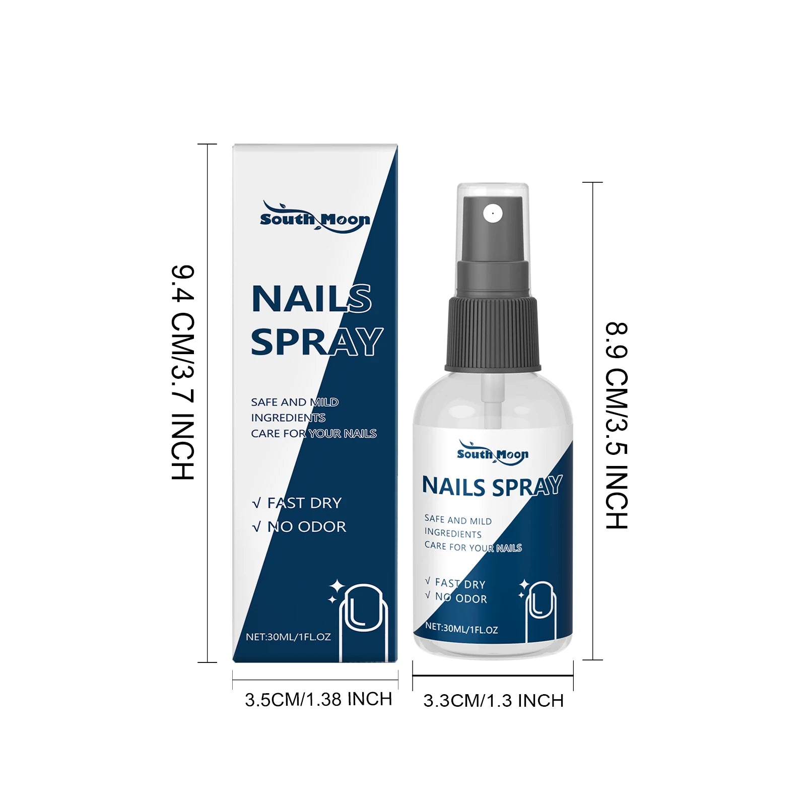 Nail Fungus Spray Anti Onychomycosis Paronychia Reduce Beriberi Promote Nail Growth Deodorant Antiperspirant Nail Soothing Spray