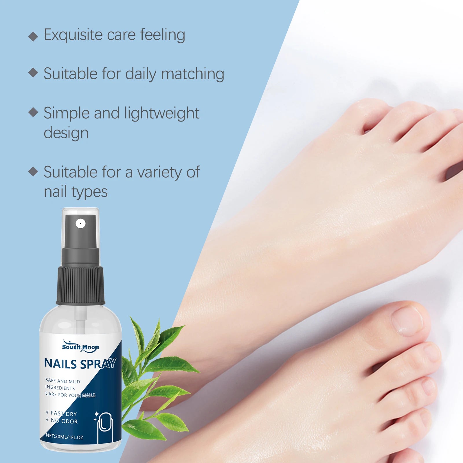 Nail Fungus Spray Anti Onychomycosis Paronychia Reduce Beriberi Promote Nail Growth Deodorant Antiperspirant Nail Soothing Spray