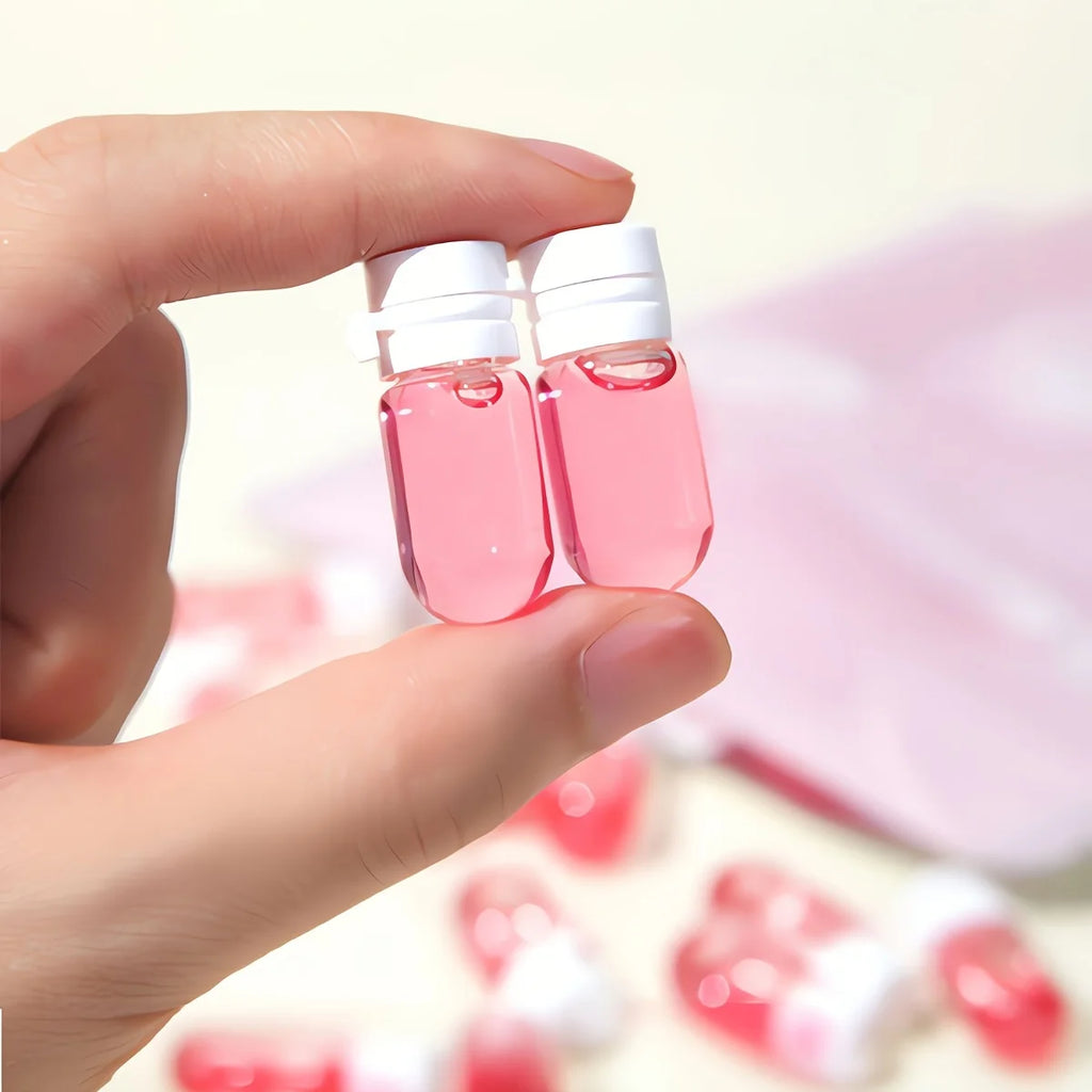 10pcs Clear Leak-Proof Travel Bottle for Makeup Remover & Lotion, Portable Dispenser with Flip-Top Essence Bottled Separately