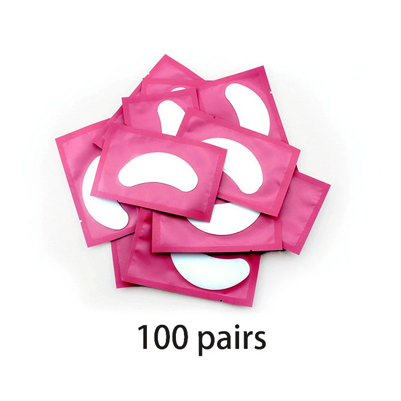 20/50/100pcs Eye Patches Eyelash Extension Under Eye Pads Makeup Eyelash Patches Tip Stickers Pads For Eyelash Extension Makeup