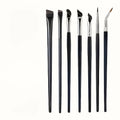 7 combination precision detail makeup brushes, eyeliner and eyebrow brush sets, with ultra-thin eyebrow and lower eyelid brushes