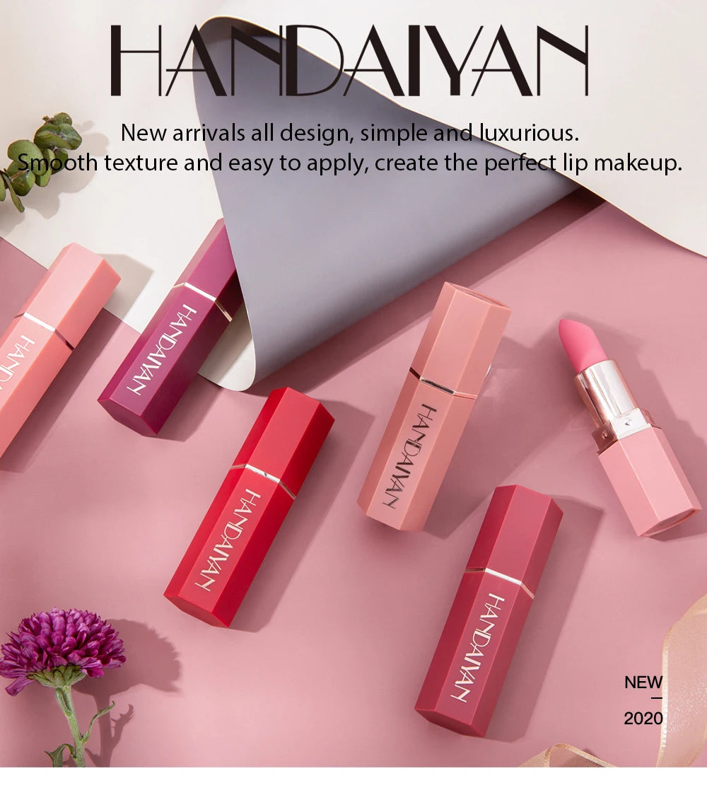 12-Color Matte Lipstick , Non-Fading, Non-Stick Cup Long-Lasting Velvet Finish, Smooth Matte Lip Color Waterproof Smudge-proof