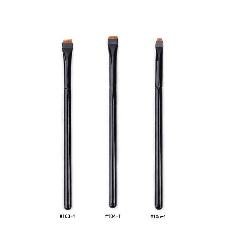 Karsyngirl 1/2/3Pcs Professional Eye Makeup Brush Flat Eyeliner Brush Eyebrow Application Lip Makeup Brush Eye Patch Makeup Tool