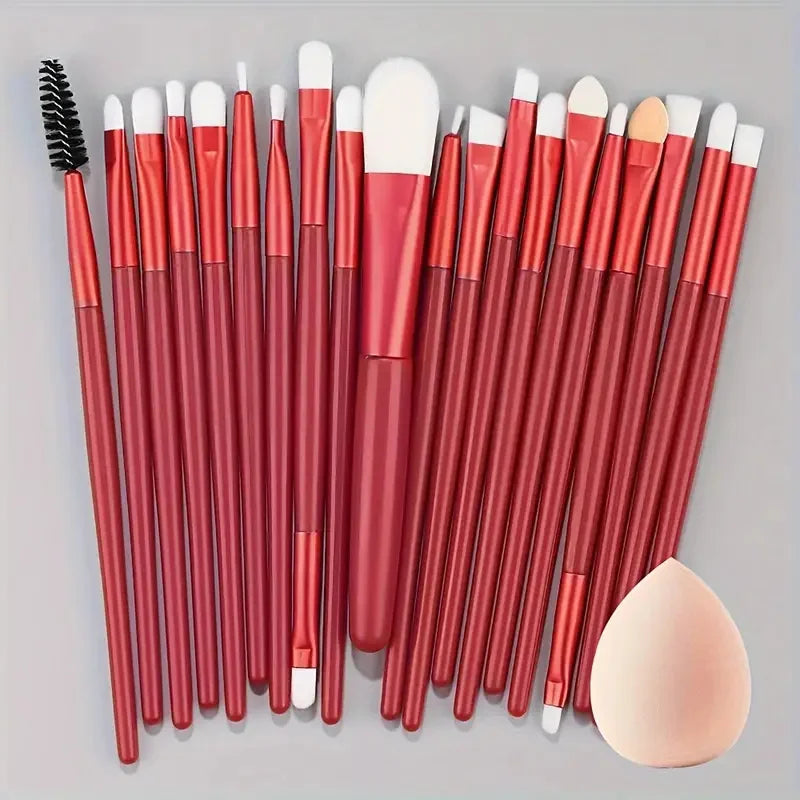 Makeup Brush Set 20Pcs Kit Soft Fluffy Eye Shadow Brushes Cosmetic Foundation Powder Highlighter Blending Beauty Tool Beginners