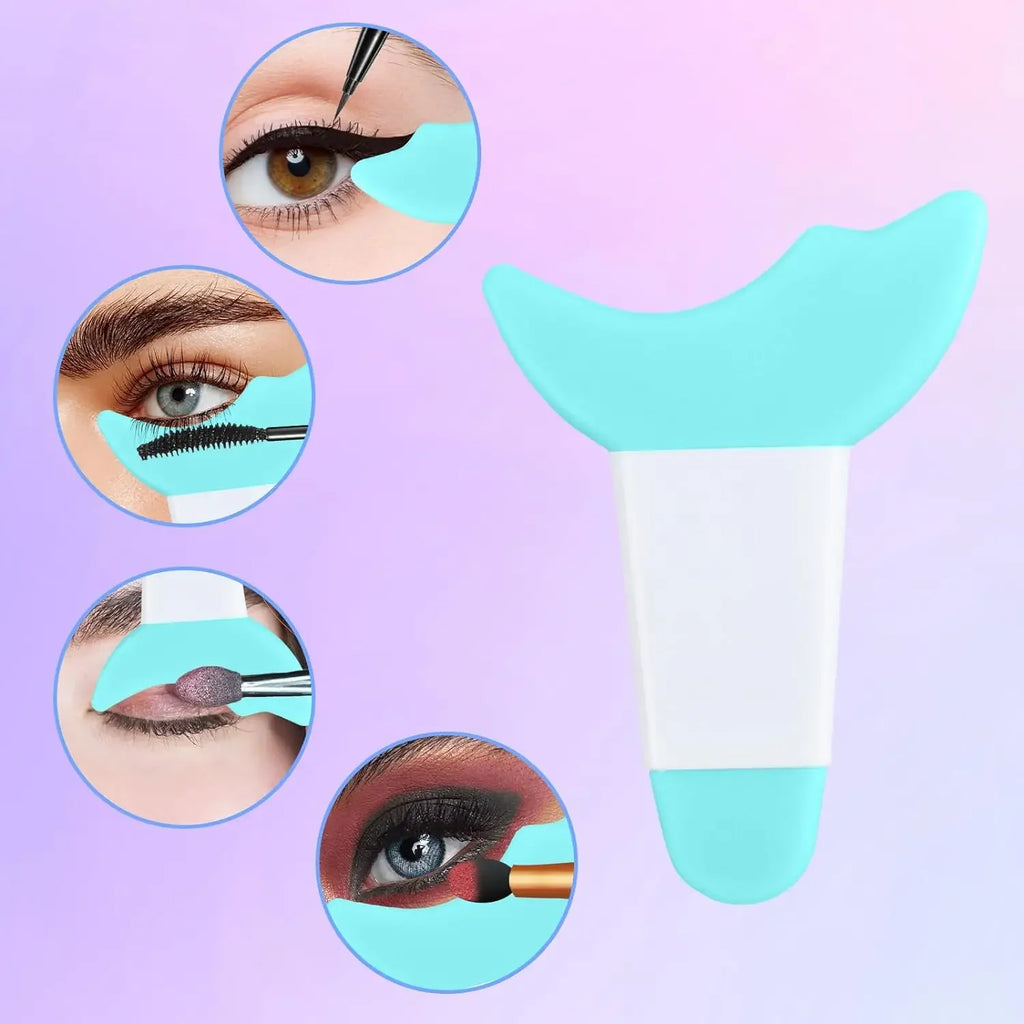 Wholesale 4PCS Eyeliner Stencils Set Reusable Silicone Eyeliner Tool Lash Guard Eye Lips Makeup Tool for Women  eyeliner stencil