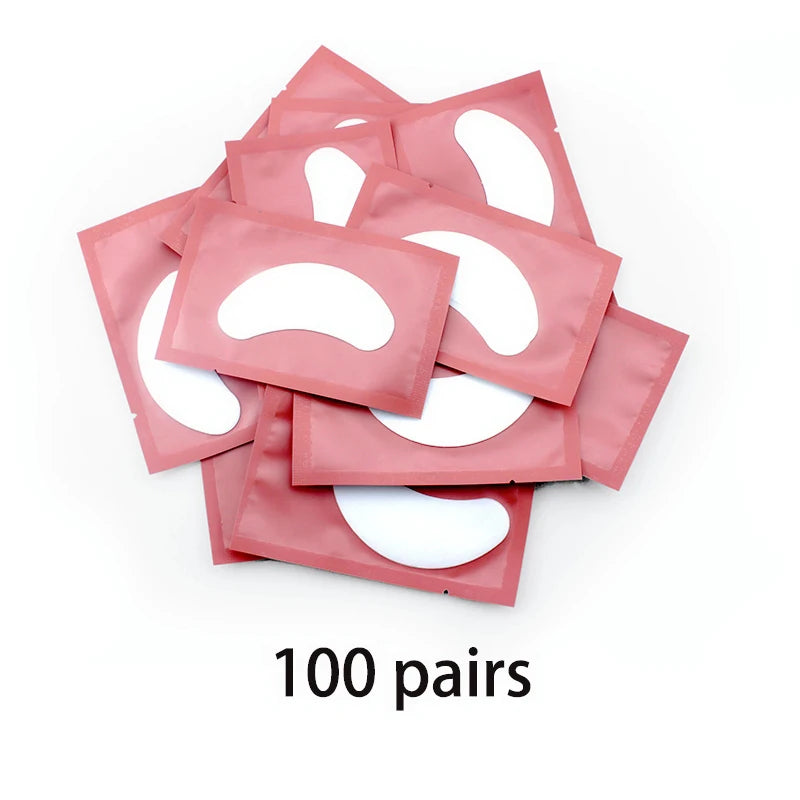 20/50/100pcs Eye Patches Eyelash Extension Under Eye Pads Makeup Eyelash Patches Tip Stickers Pads For Eyelash Extension Makeup